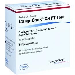 CoaguChek XS PT Test 2 X 24 St Teststreifen