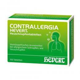 Ein aktuelles Angebot für CONTRALLERGIA Hevert Heuschnupfentabletten 100 St Tabletten Innere Anwendung - jetzt kaufen, Marke Hevert-Arzneimittel Gmbh & Co. Kg.