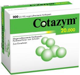 Ein aktuelles Angebot für COTAZYM 20000 200 St Kapseln magensaftresistent Verstopfung - jetzt kaufen, Marke CHEPLAPHARM Arzneimittel GmbH.
