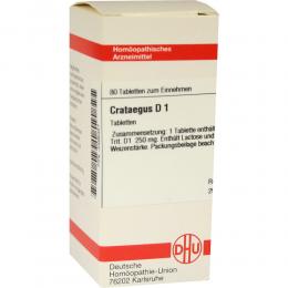 Ein aktuelles Angebot für CRATAEGUS D 1 Tabletten 80 St Tabletten Naturheilmittel - jetzt kaufen, Marke DHU-Arzneimittel GmbH & Co. KG.