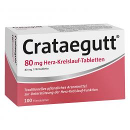 CRATAEGUTT 80 mg Herz-Kreislauf-Tabletten 100 St Filmtabletten