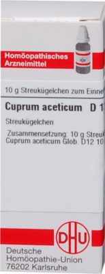 CUPRUM ACETICUM D 12 Globuli 10 g