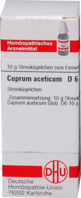 CUPRUM ACETICUM D 6 Globuli 10 g