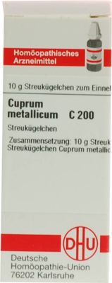 CUPRUM METALLICUM C 200 Globuli 10 g
