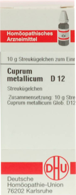CUPRUM METALLICUM D 12 Globuli 10 g