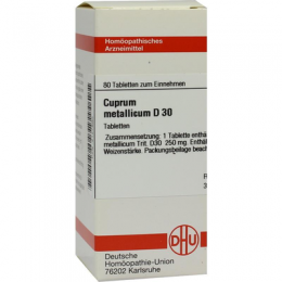 CUPRUM METALLICUM D 30 Tabletten 80 St