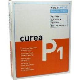 CUREA P1 superabsorb.Wundauflage 10x10 cm 10 St.
