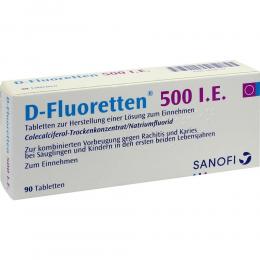 Ein aktuelles Angebot für D FLUORETTEN 500 Tabletten 90 St Tabletten Baby- & Kinderapotheke - jetzt kaufen, Marke Zentiva Pharma GmbH.