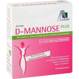 D-MANNOSE PLUS 2000 mg Sticks m.Vit.u.Mineralstof. 37,05 g