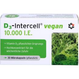 D3-INTERCELL vegan 10.000 I.E. Kapseln 30 St.