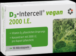D3-INTERCELL vegan 2.000 I.E. Kapseln 90 St