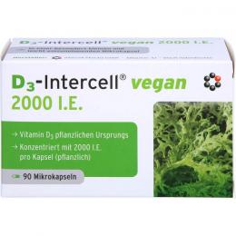 D3-INTERCELL vegan 2.000 I.E. Kapseln 90 St.