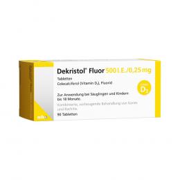 Ein aktuelles Angebot für DEKRISTOL Fluor 500 I.E./0,25 mg Tabletten 90 St Tabletten  - jetzt kaufen, Marke MIBE GmbH Arzneimittel.