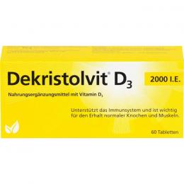 DEKRISTOLVIT D3 2000 I.E. Tabletten 60 St.