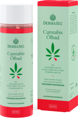 DERMASEL Cannabis Ölbad Rose limited edition 250 ml