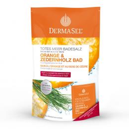 DERMASEL Totes Meer Badesalz Orange & Zedernholz 1 P Salz
