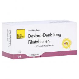 Ein aktuelles Angebot für DESLORA-Denk 5 mg Filmtabletten 50 St Filmtabletten Innere Anwendung - jetzt kaufen, Marke Denk Pharma Gmbh & Co.Kg.