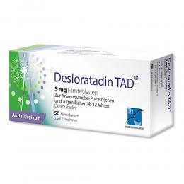 Ein aktuelles Angebot für DESLORATADIN TAD 5 mg Filmtabletten 50 St Filmtabletten Innere Anwendung - jetzt kaufen, Marke TAD Pharma GmbH.