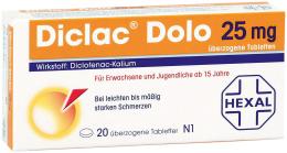 Diclac Dolo 25 mg überzogene Tabletten 20 St Überzogene Tabletten