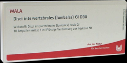 DISCI intervertebrales lumbales GL D 30 Ampullen 10X1 ml
