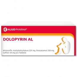 Ein aktuelles Angebot für DOLOPYRIN AL Tabletten 20 St Tabletten Kopfschmerzen & Migräne - jetzt kaufen, Marke ALIUD Pharma GmbH.