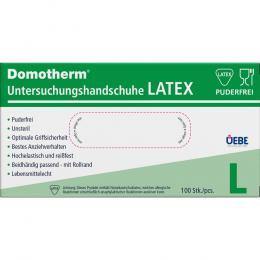 Ein aktuelles Angebot für DOMOTHERM Unt.Handschuhe Latex unsteril pf L weiss 100 St Handschuhe  - jetzt kaufen, Marke Uebe Medical GmbH.