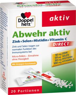 Doppelherz Abwehr aktiv direct Zink+Selen+Histidin 20 St Pellets