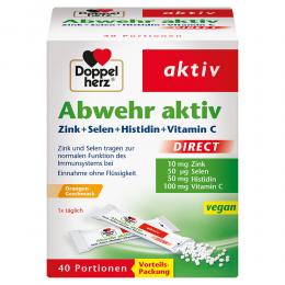 Doppelherz Abwehr aktiv direct Zink+Selen+Histidin 40 St Pellets