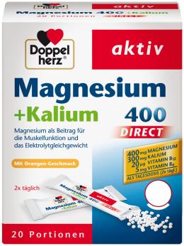 Doppelherz aktiv Magnesium + Kalium 400 DIRECT 20 St Pellets