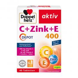 DOPPELHERZ C+Zink+E Depot Tabletten 40 St Tabletten