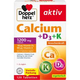 DOPPELHERZ Calcium+D3+K Tabletten 120 St.