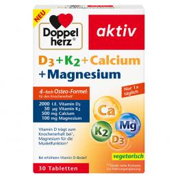 DOPPELHERZ D3+K2+Calcium+Magnesium Tabletten 30 St Tabletten