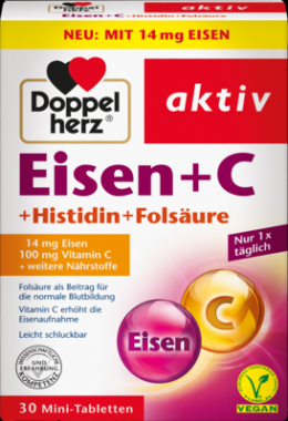 DOPPELHERZ Eisen+Vit.C+L-Histidin Tabletten 20.2 g