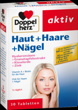 DOPPELHERZ Haut+Haare+Ngel Tabletten 20.4 g