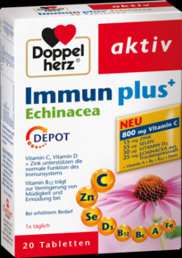 DOPPELHERZ Immun plus Echinacea Depot Tabletten 20 St