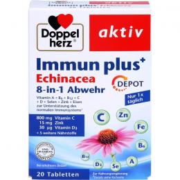 DOPPELHERZ Immun plus Echinacea Depot Tabletten 20 St.