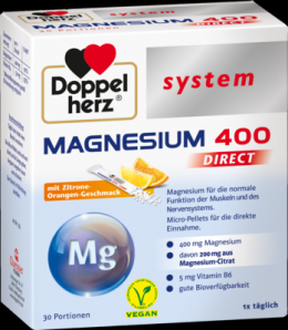 DOPPELHERZ Magnesium 400 DIRECT system Pellets 120 g