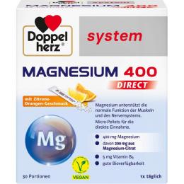 DOPPELHERZ Magnesium 400 DIRECT system Pellets 30 St.