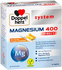 DOPPELHERZ Magnesium 400 DIRECT system Pellets 30 St Pellets