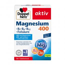 Ein aktuelles Angebot für DOPPELHERZ Magnesium 400 mg Tabletten 30 St Tabletten Mineralstoffe - jetzt kaufen, Marke Queisser Pharma GmbH & Co. KG.
