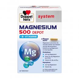 DOPPELHERZ Magnesium 500 Depot system Tabletten 30 St Tabletten