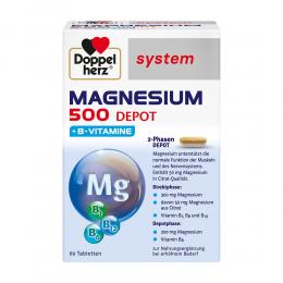 Ein aktuelles Angebot für DOPPELHERZ Magnesium 500 Depot system Tabletten 60 St Tabletten Multivitamine & Mineralstoffe - jetzt kaufen, Marke Queisser Pharma GmbH & Co. KG.