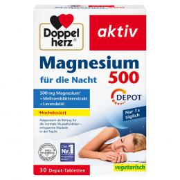 DOPPELHERZ Magnesium 500 für die Nacht Tabletten 30 St Tabletten