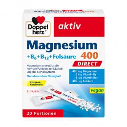 DOPPELHERZ Magnesium+B Vitamine DIRECT Pellets 20 St Pellets