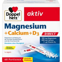 DOPPELHERZ Magnesium+Calcium+D3 DIRECT Pellets 60 St.