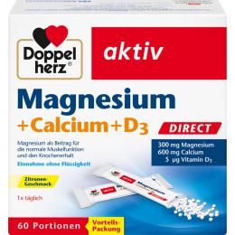 DOPPELHERZ Magnesium+Calcium+D3 DIRECT Pellets 60 St Pellets