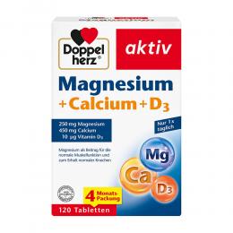 DOPPELHERZ Magnesium+Calcium+D3 Tabletten 120 St Tabletten