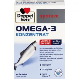 DOPPELHERZ Omega-3 Konzentrat system Kapseln 120 St.
