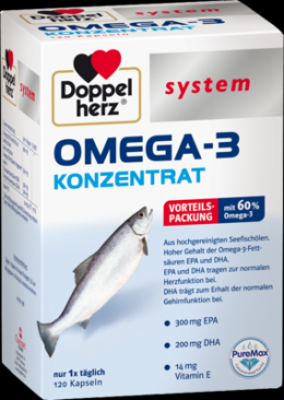DOPPELHERZ Omega-3 Konzentrat system Kapseln 158,6 g