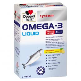 DOPPELHERZ Omega-3 Liquid system 3 X 150 ml Flüssigkeit